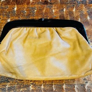 Tan Genuine Leather Clutch